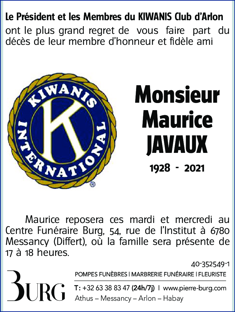 Maurice JAVAUX