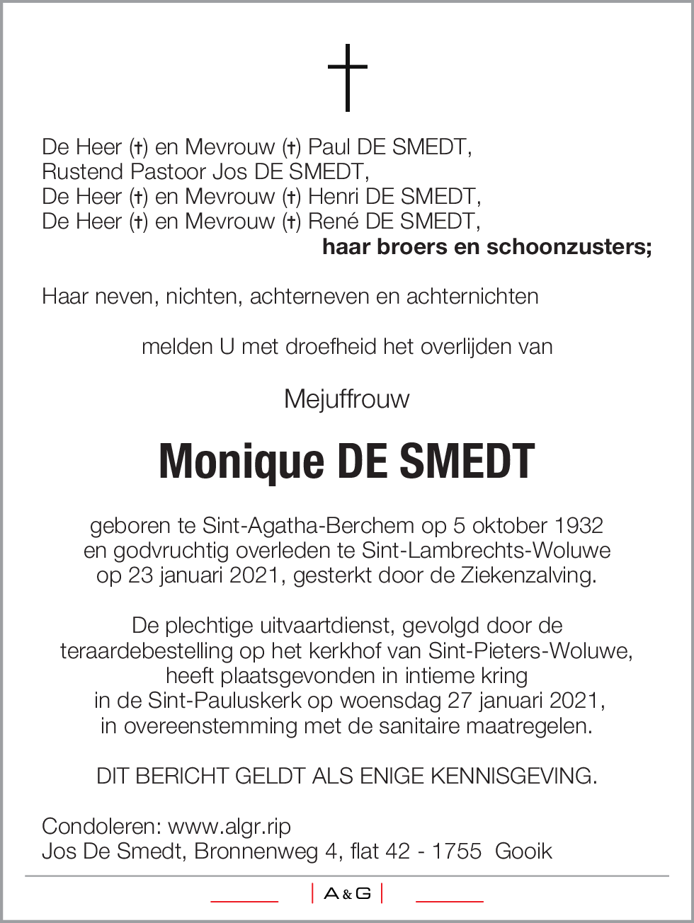 Monique De Smedt