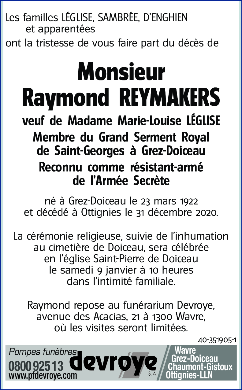 Raymond REYMAKERS