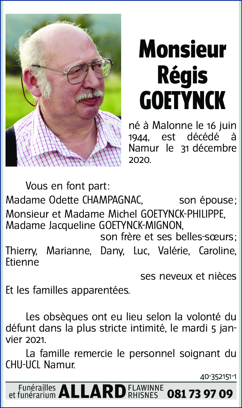 Régis GOETYNCK