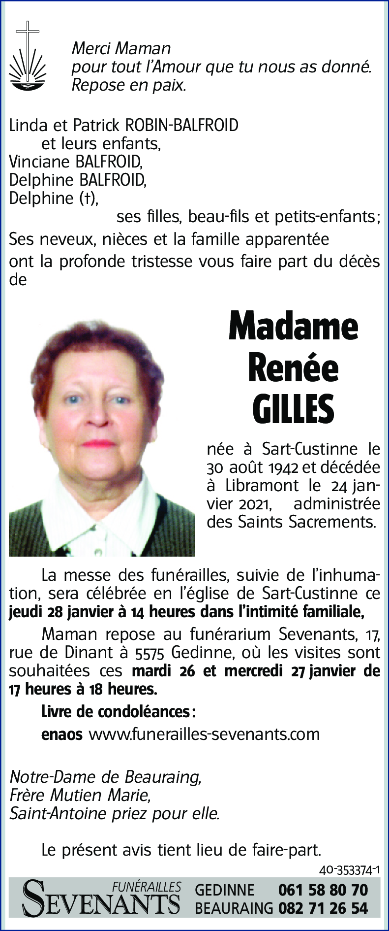 Renée GILLES