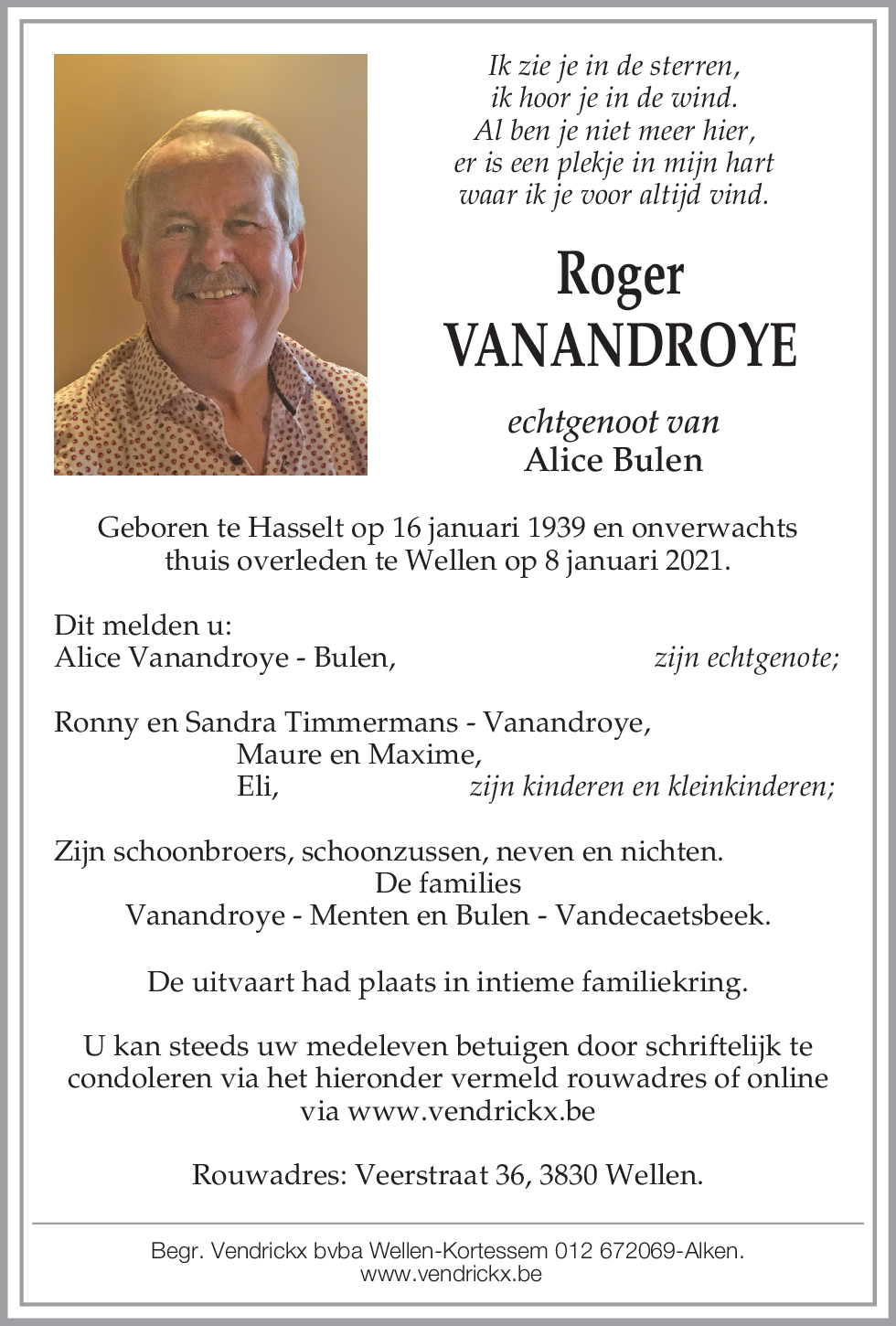 Roger Vanandroye