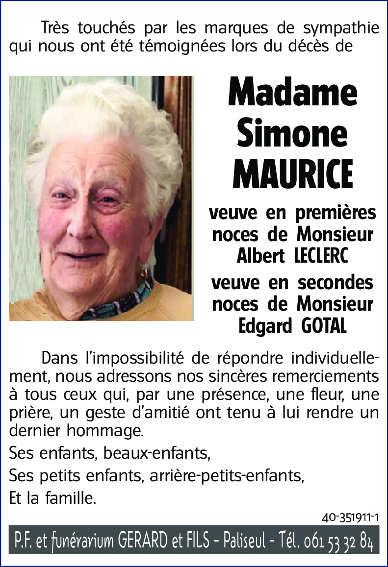 Simone MAURICE