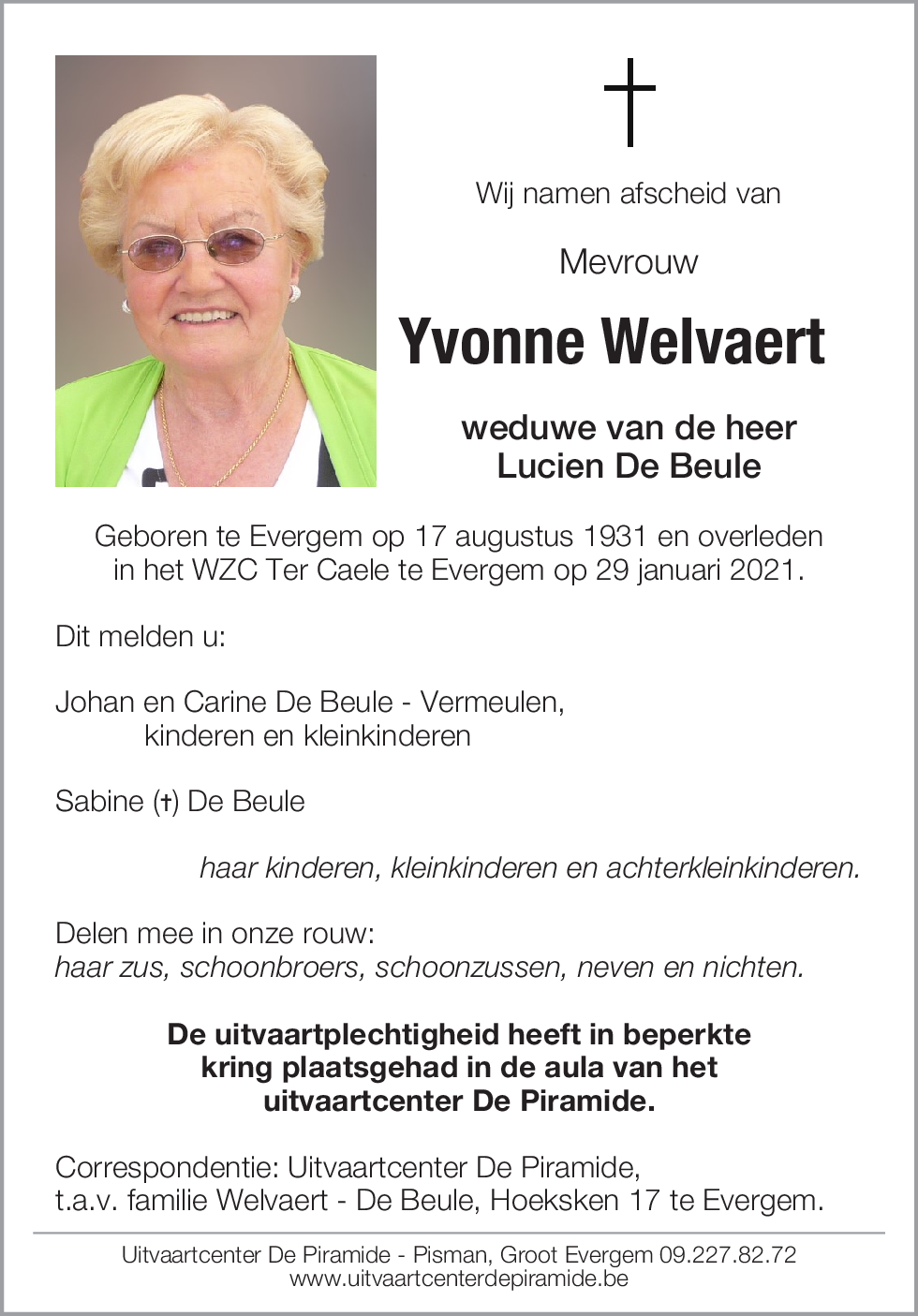 Yvonne Welvaert