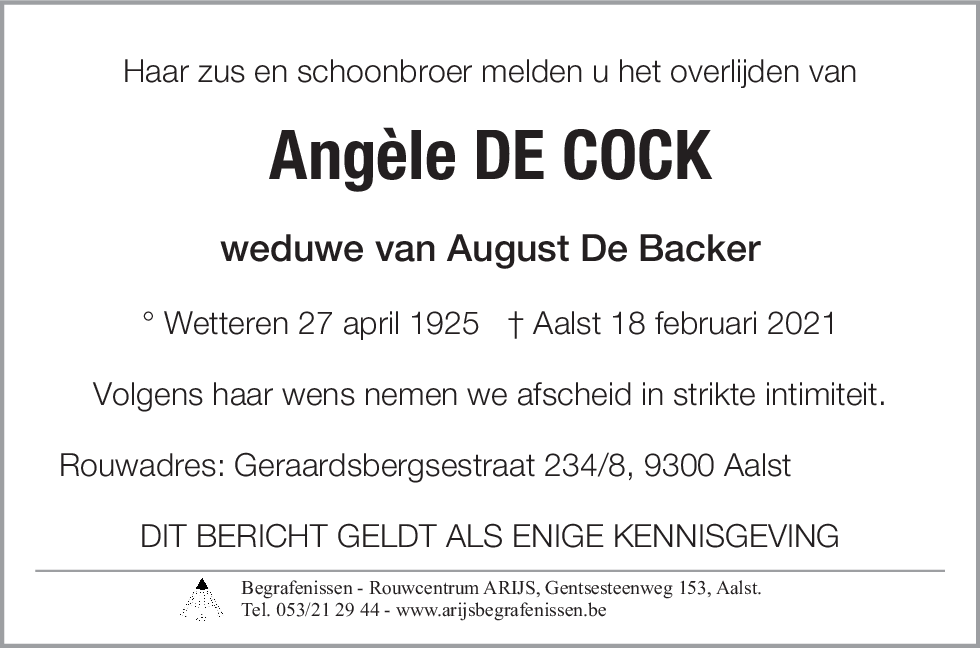 Angèle De Cock
