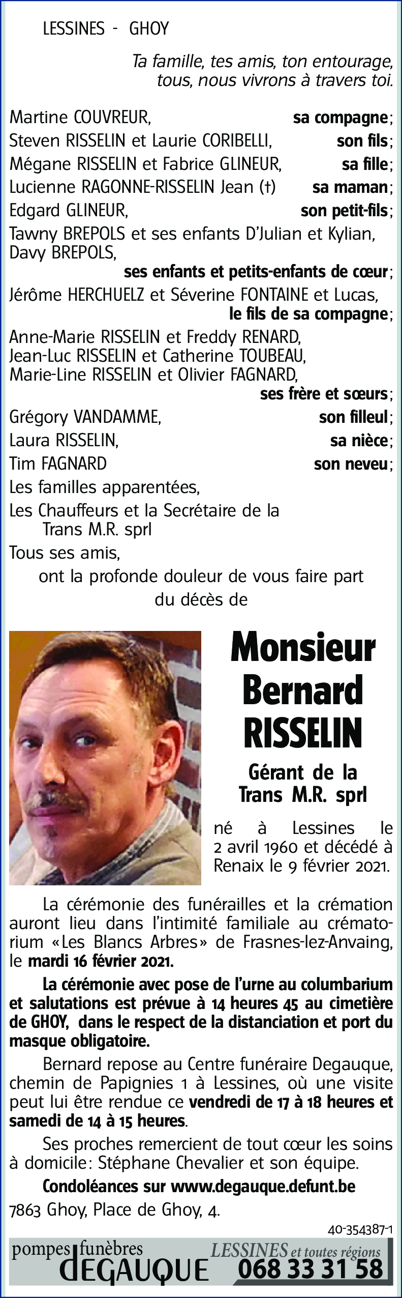 Bernard RISSELIN