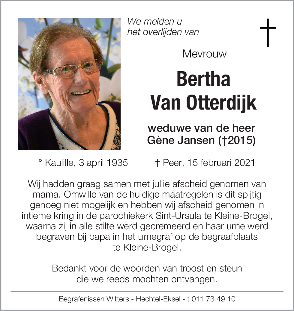 Bertha Van Otterdijk