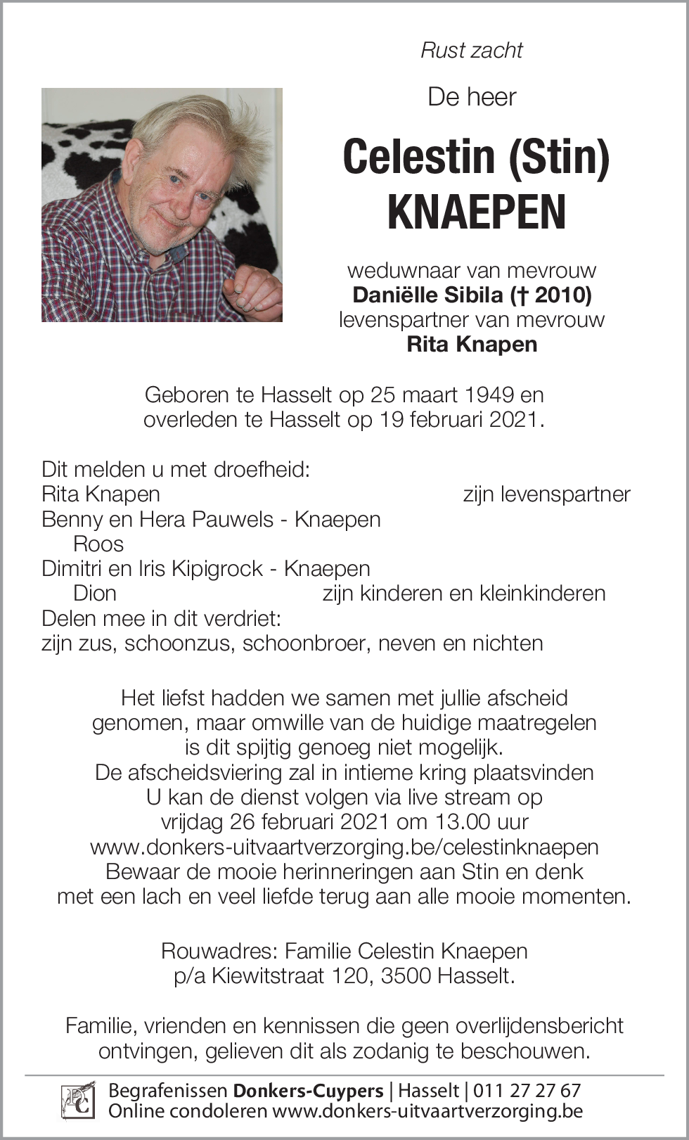 Celestin (Stin) Knaepen