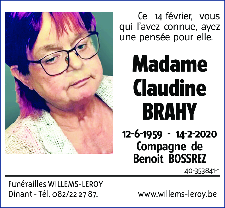 Claudine BRAHY