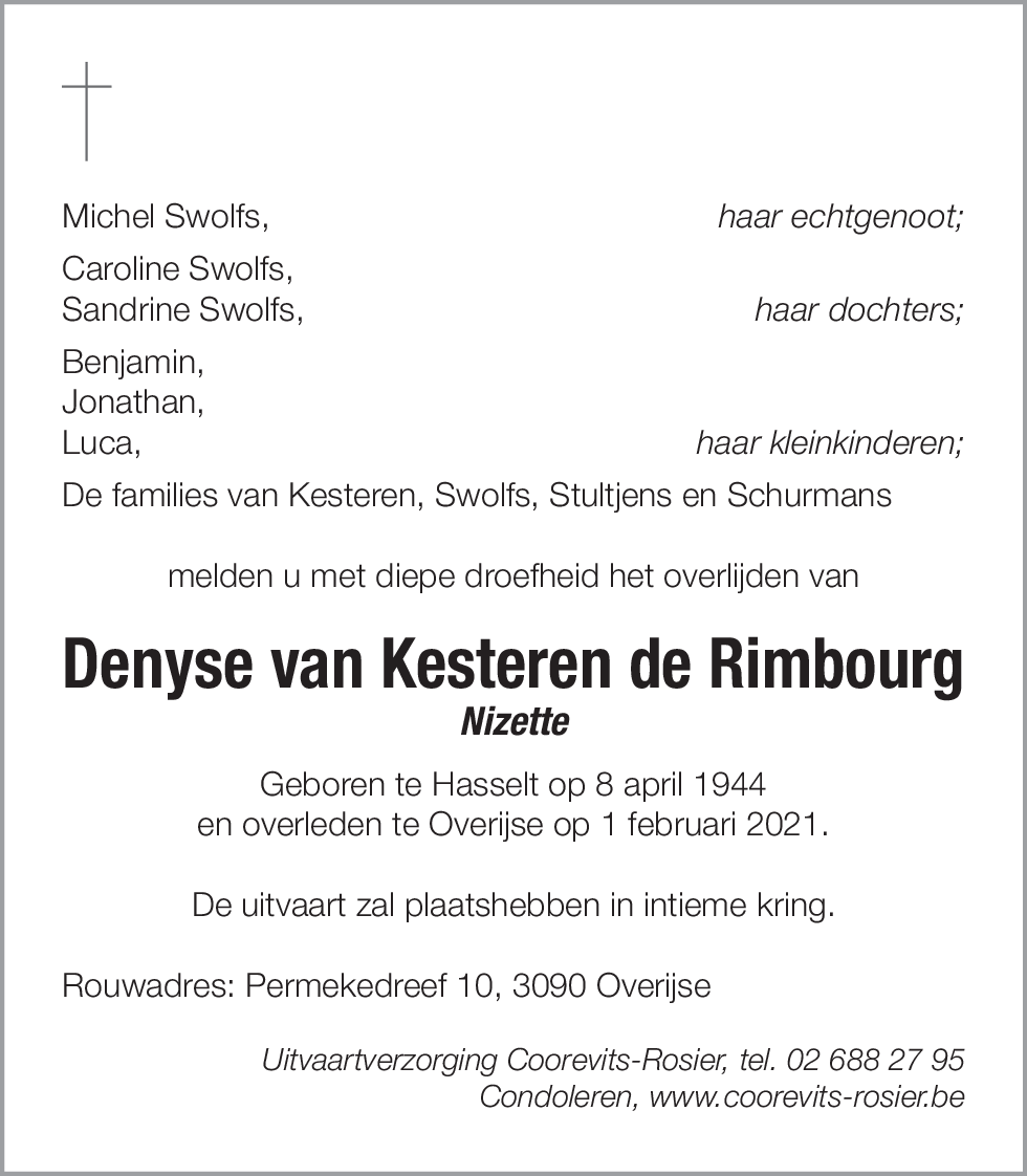 Denyse van Kesteren de Rimbourg