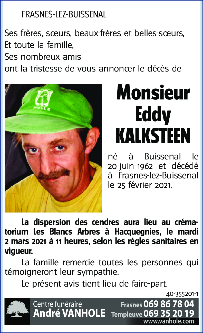 Eddy KALKSTEEN