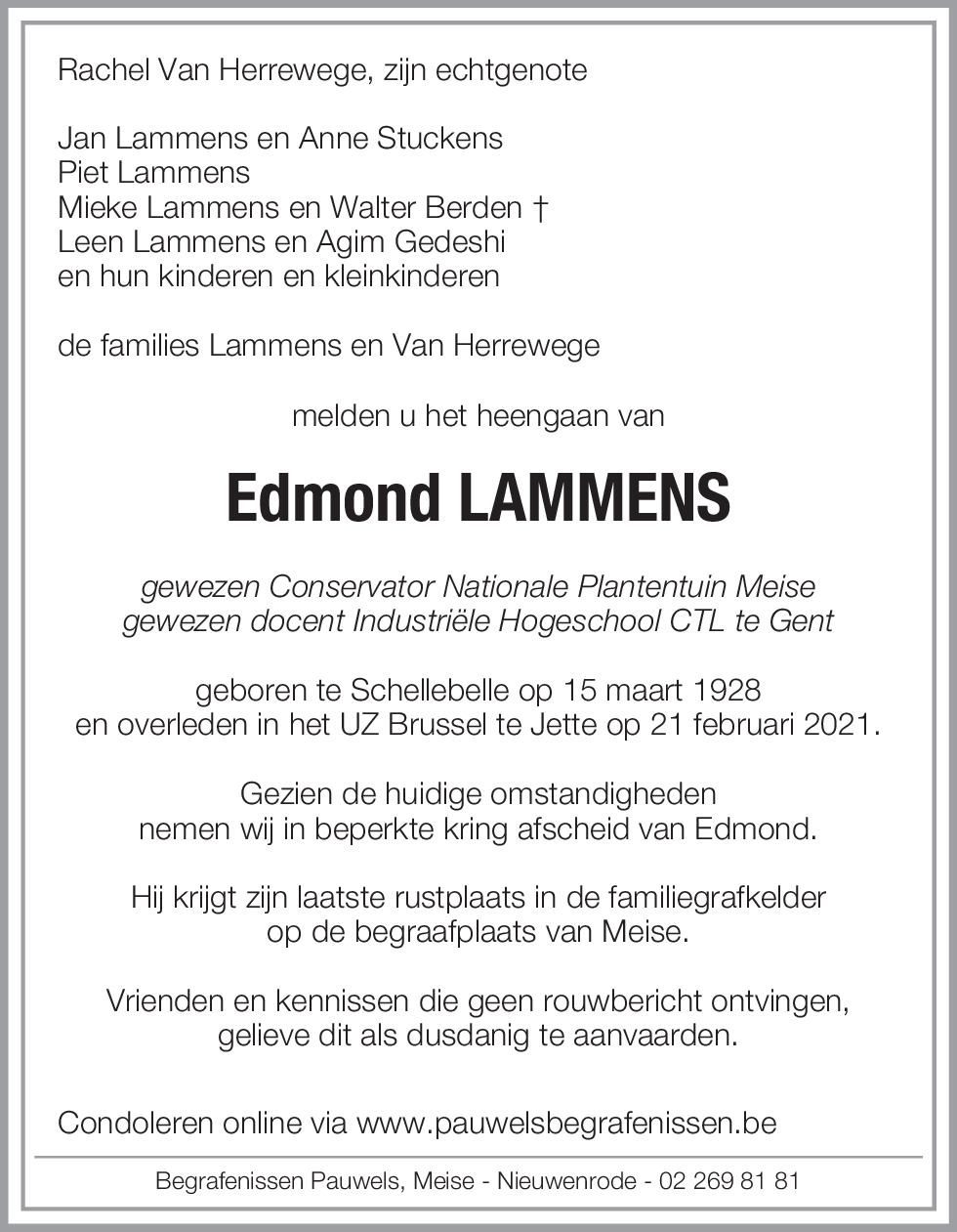 Edmond LAMMENS