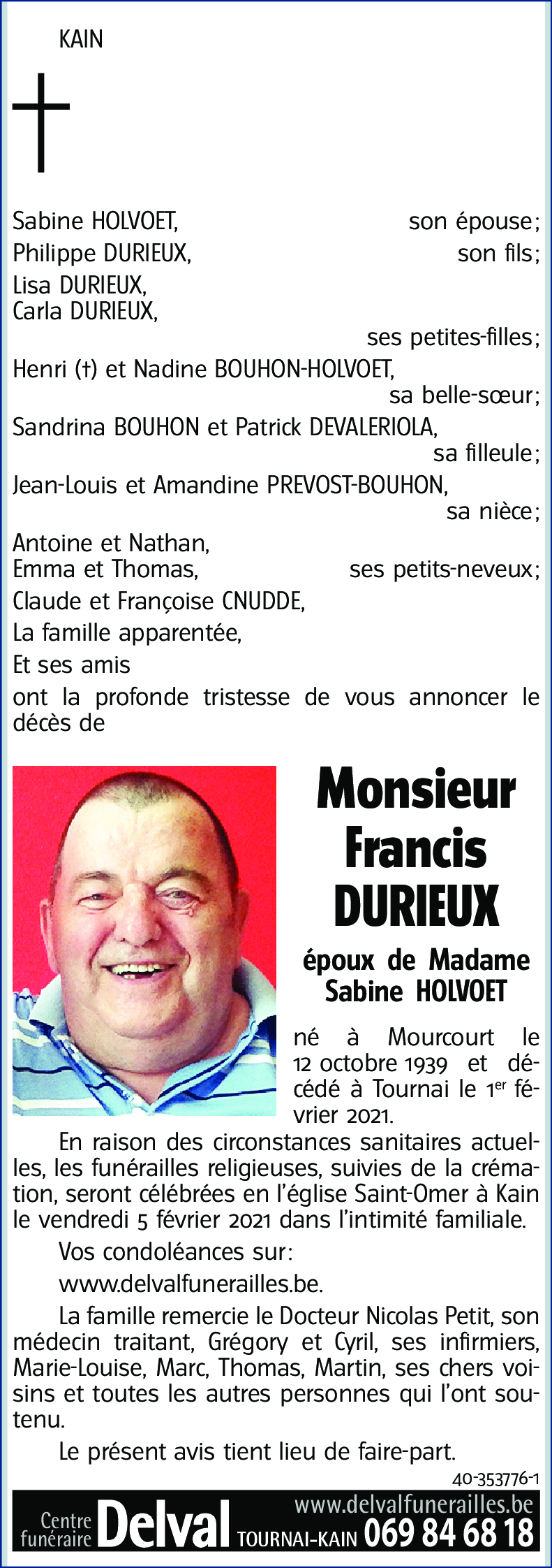 Francis DURIEUX