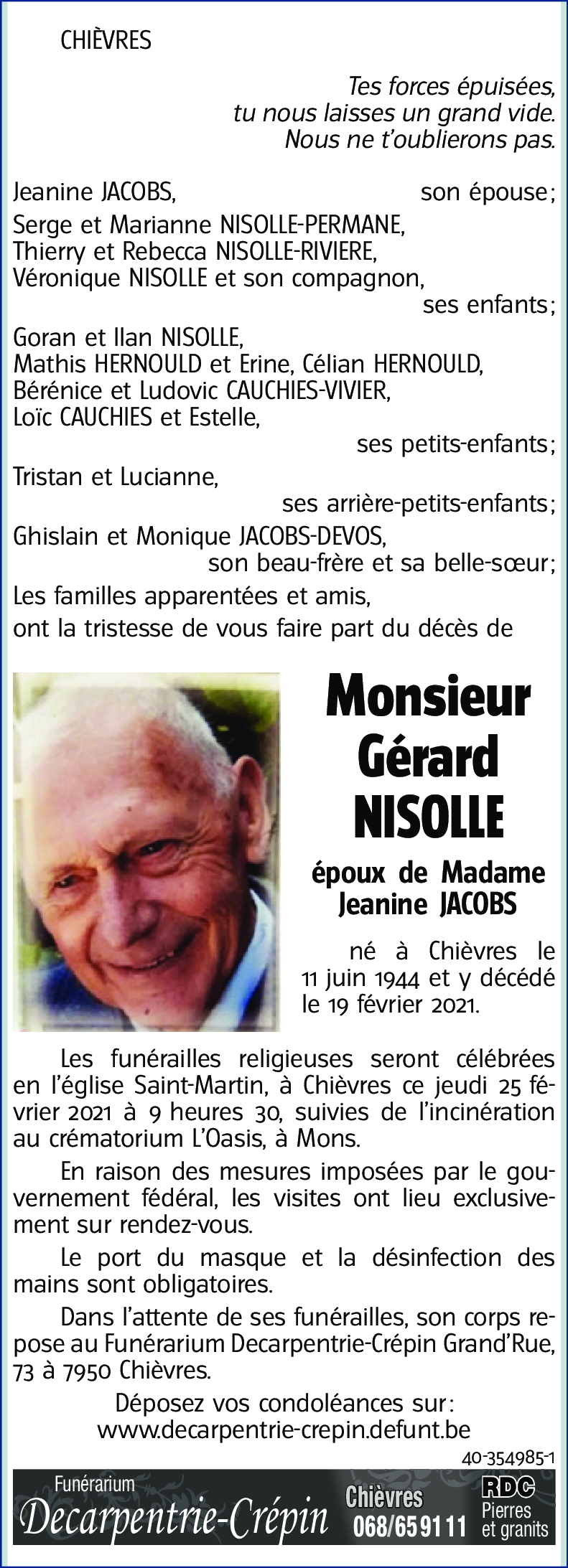 Gérard NISOLLE