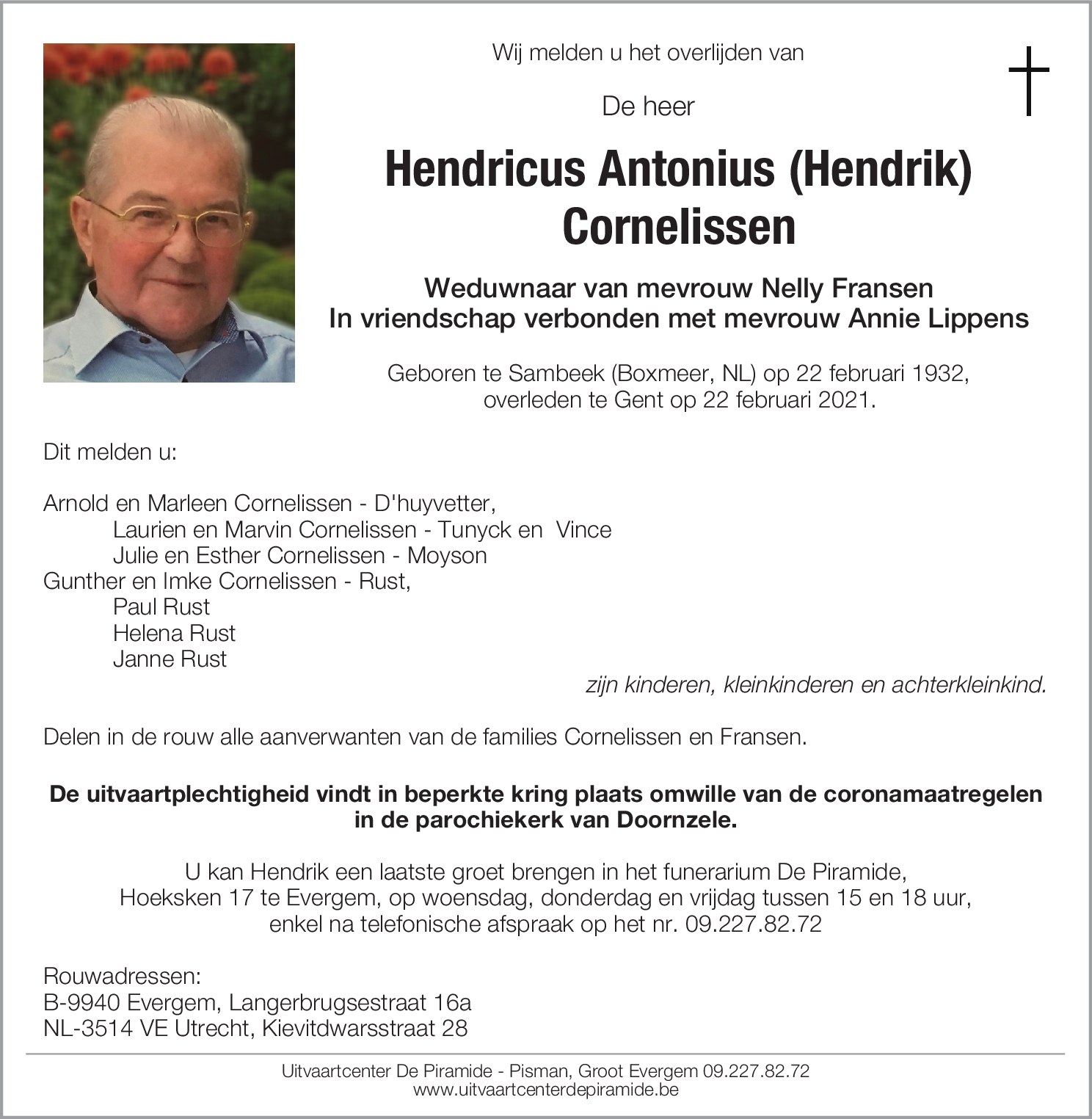 Hendricus Cornelissen