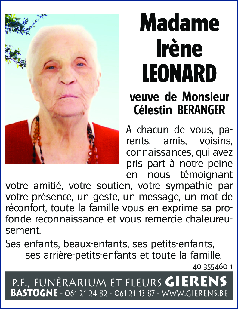 Irène LEONARD