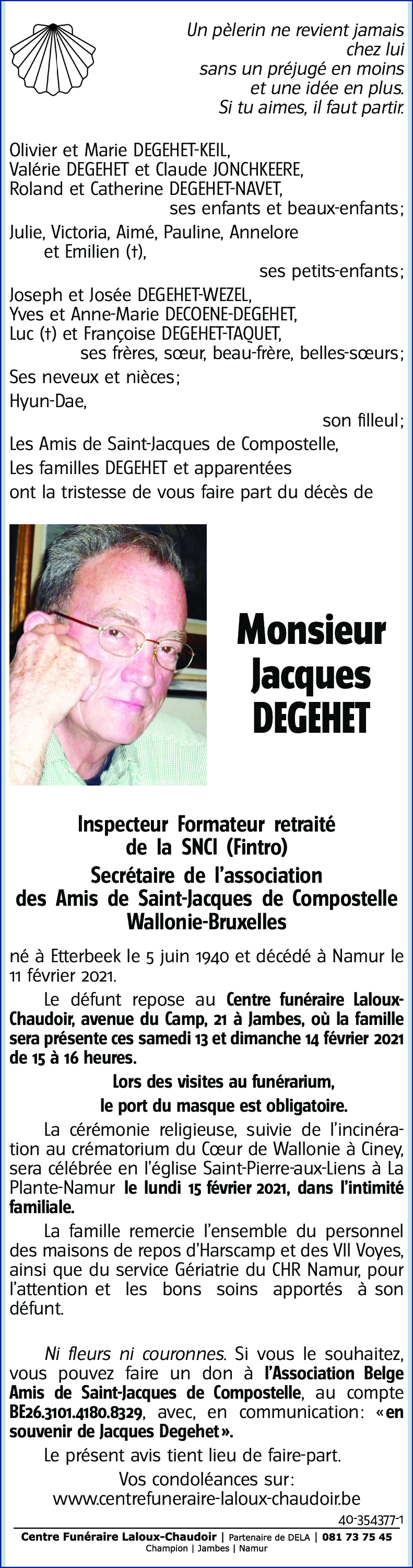 Jacques DEGEHET