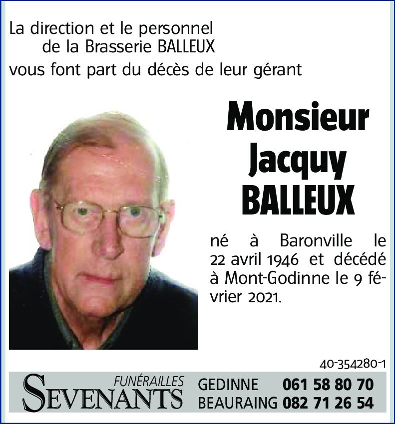 Jacquy BALLEUX