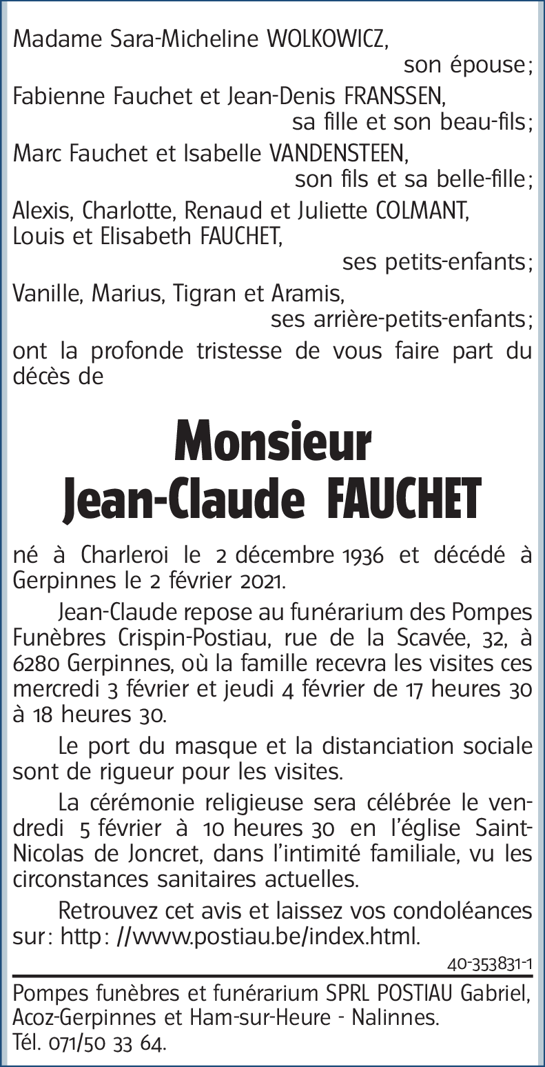Jean-Claude FAUCHET