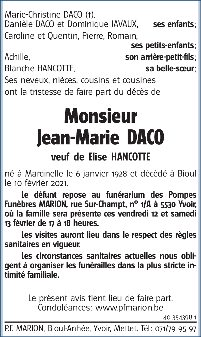 Jean-Marie DACO