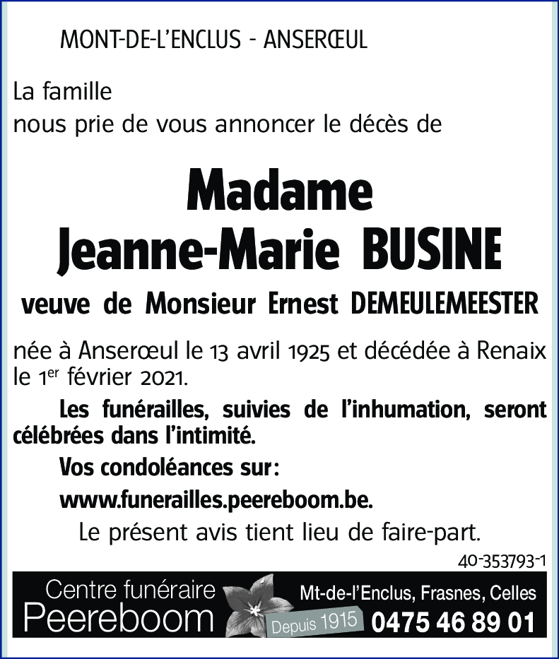 Jeanne-Marie BUSINE