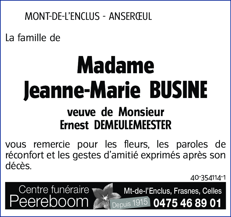 Jeanne-Marie BUSINE