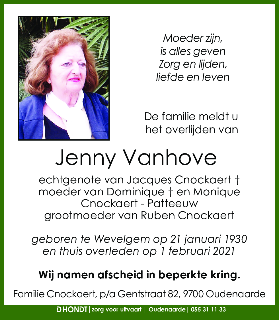 Jenny Vanhove