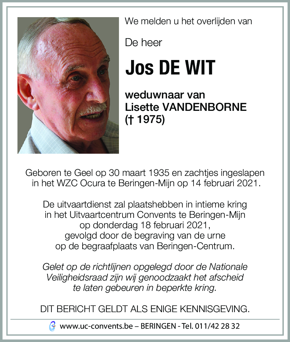 Jos De Wit