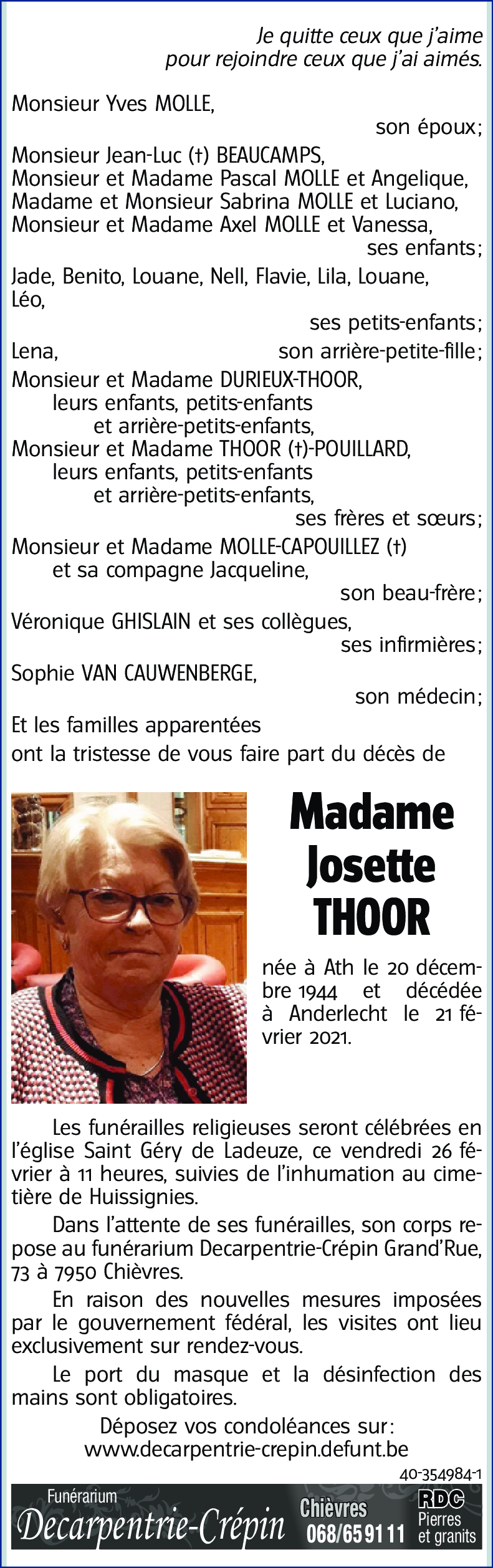 Josette THOOR