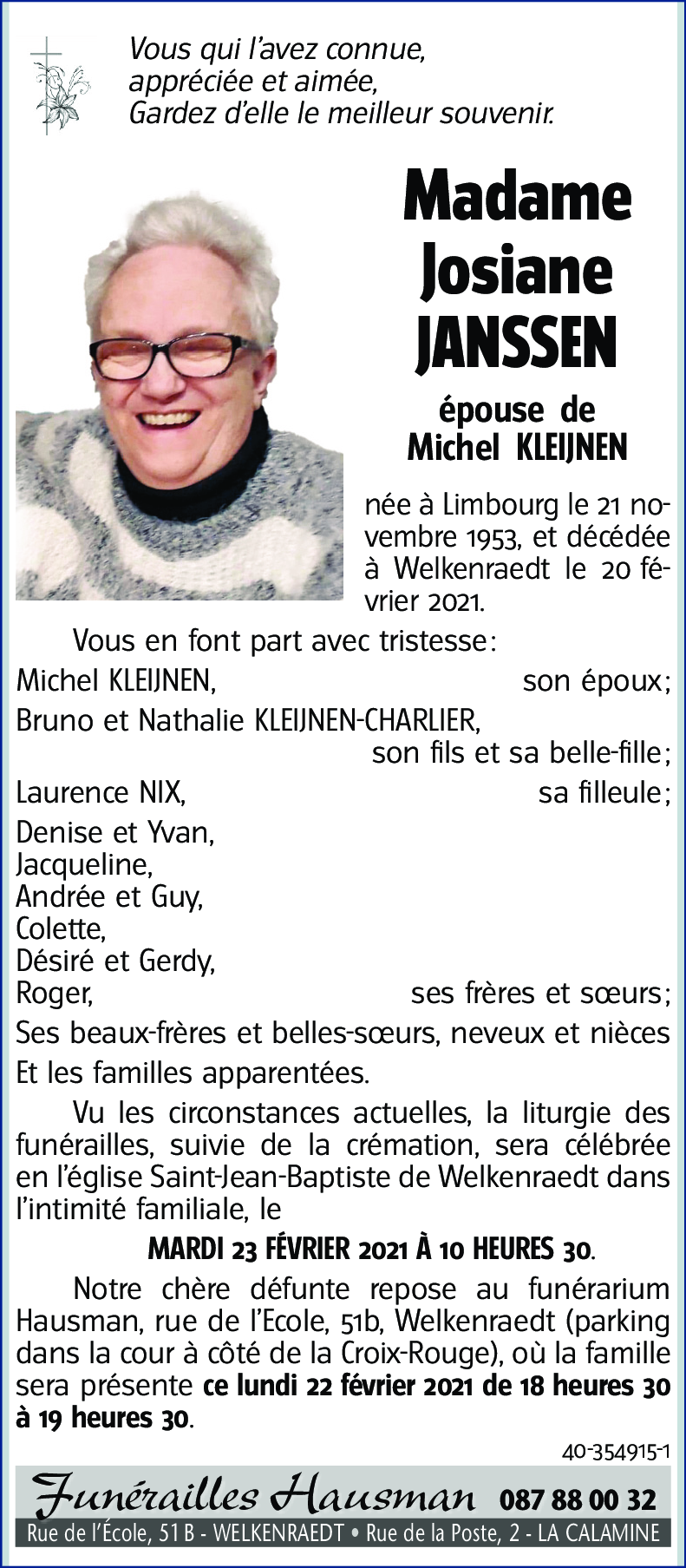 Josiane JANSSEN