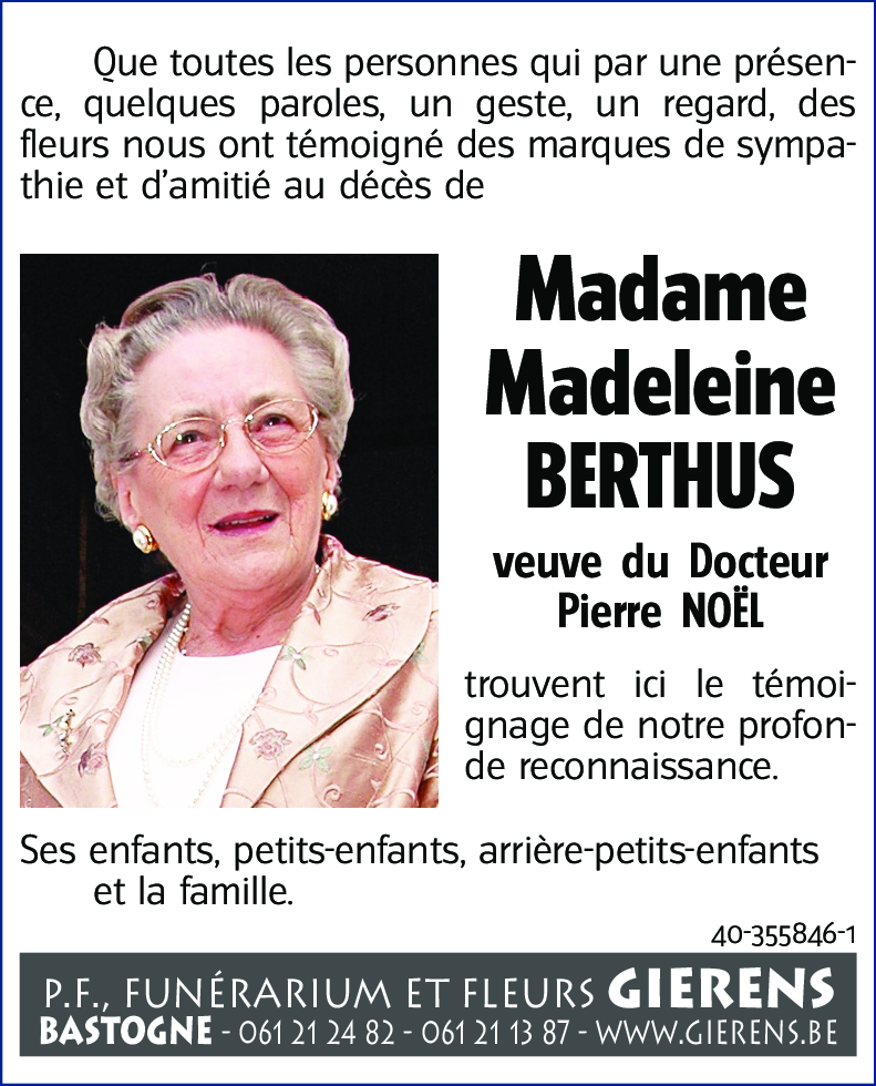 Madeleine BERTHUS