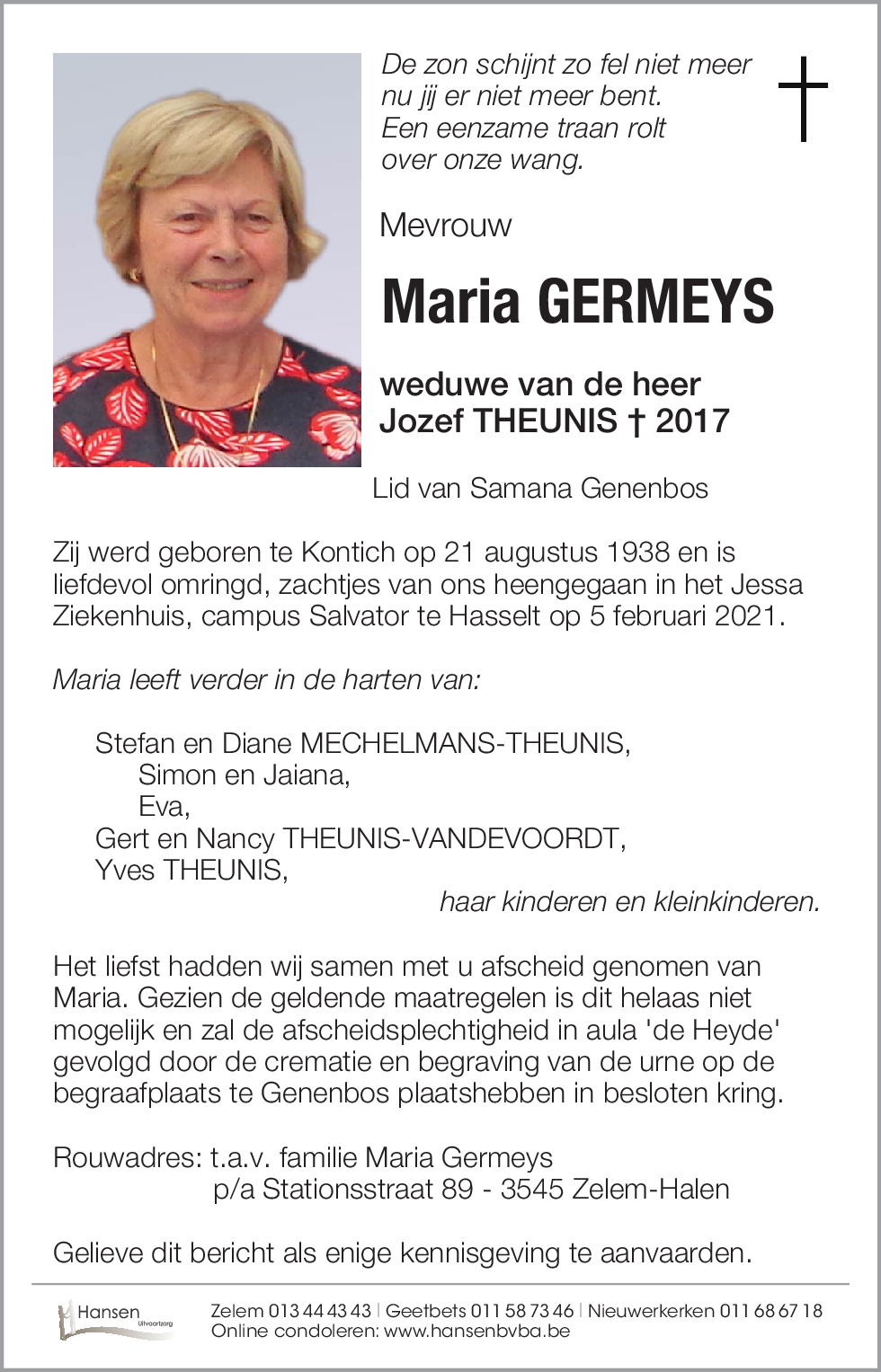 Maria Louisa GERMEYS