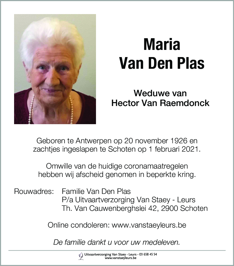 Maria Van Den Plas