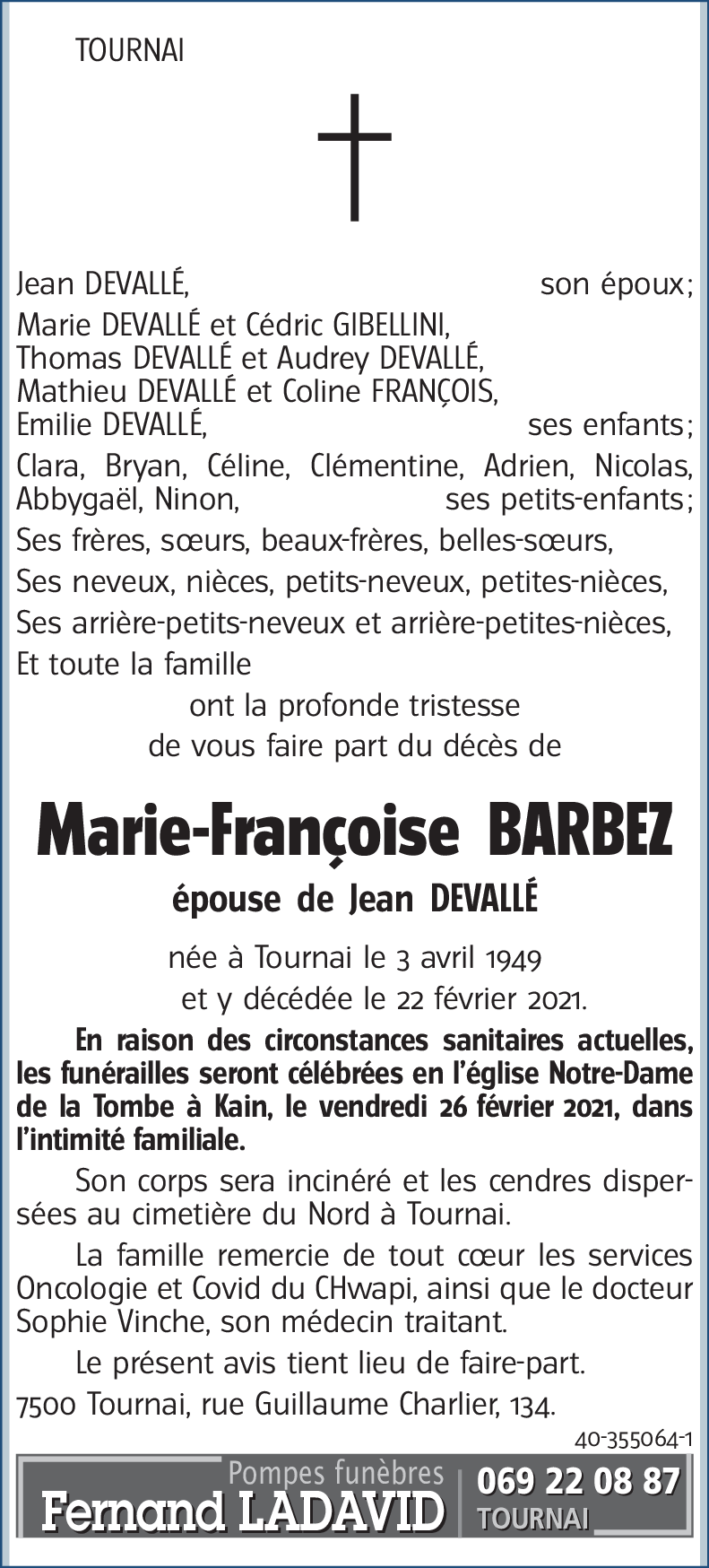 Marie-Françoise BARBEZ