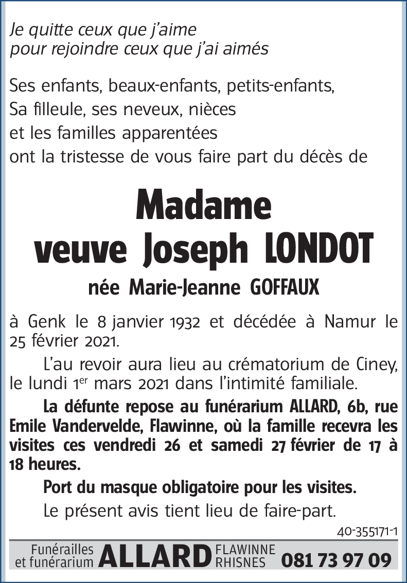 Marie-Jeanne GOFFAUX