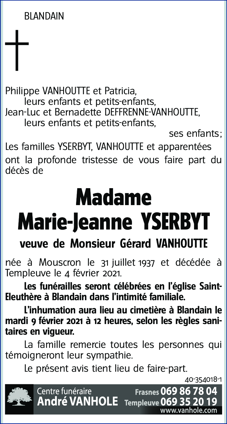 Marie-Jeanne YSERBYT