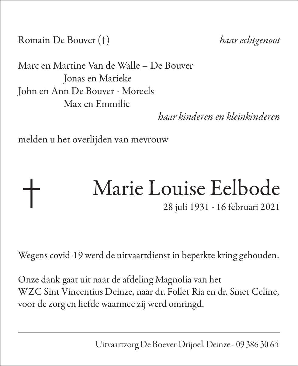 Marie Louise Eelbode