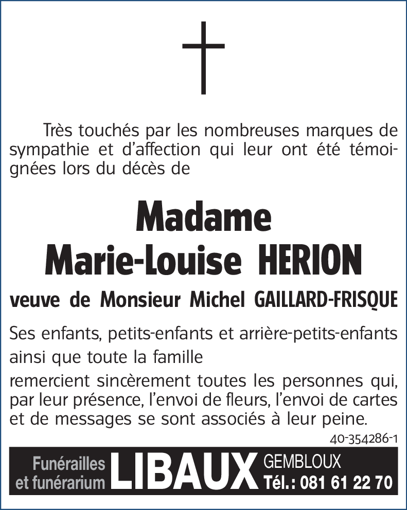 Marie-Louise HERION