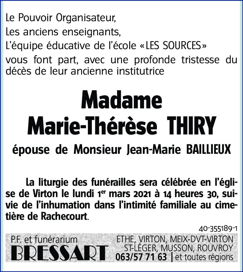 Marie-Thérèse THIRY