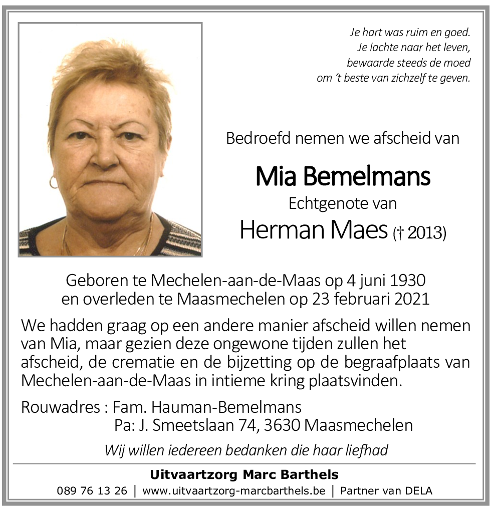 Mia Bemelmans