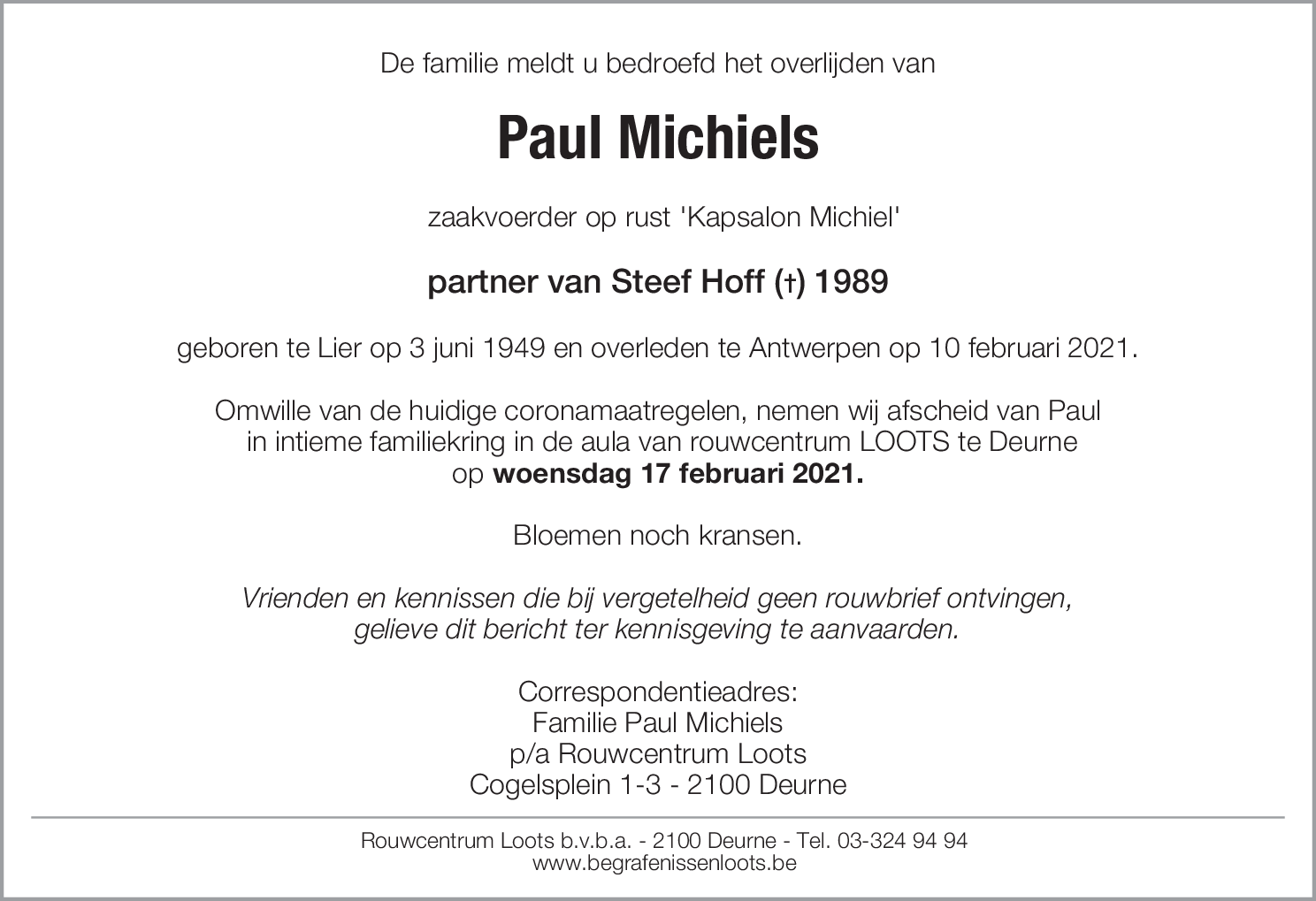 Paul Michiels