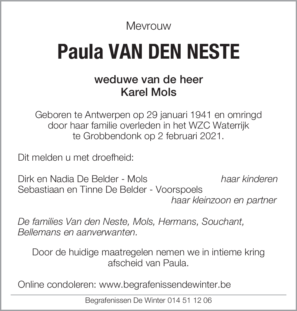 Paula Van den Neste