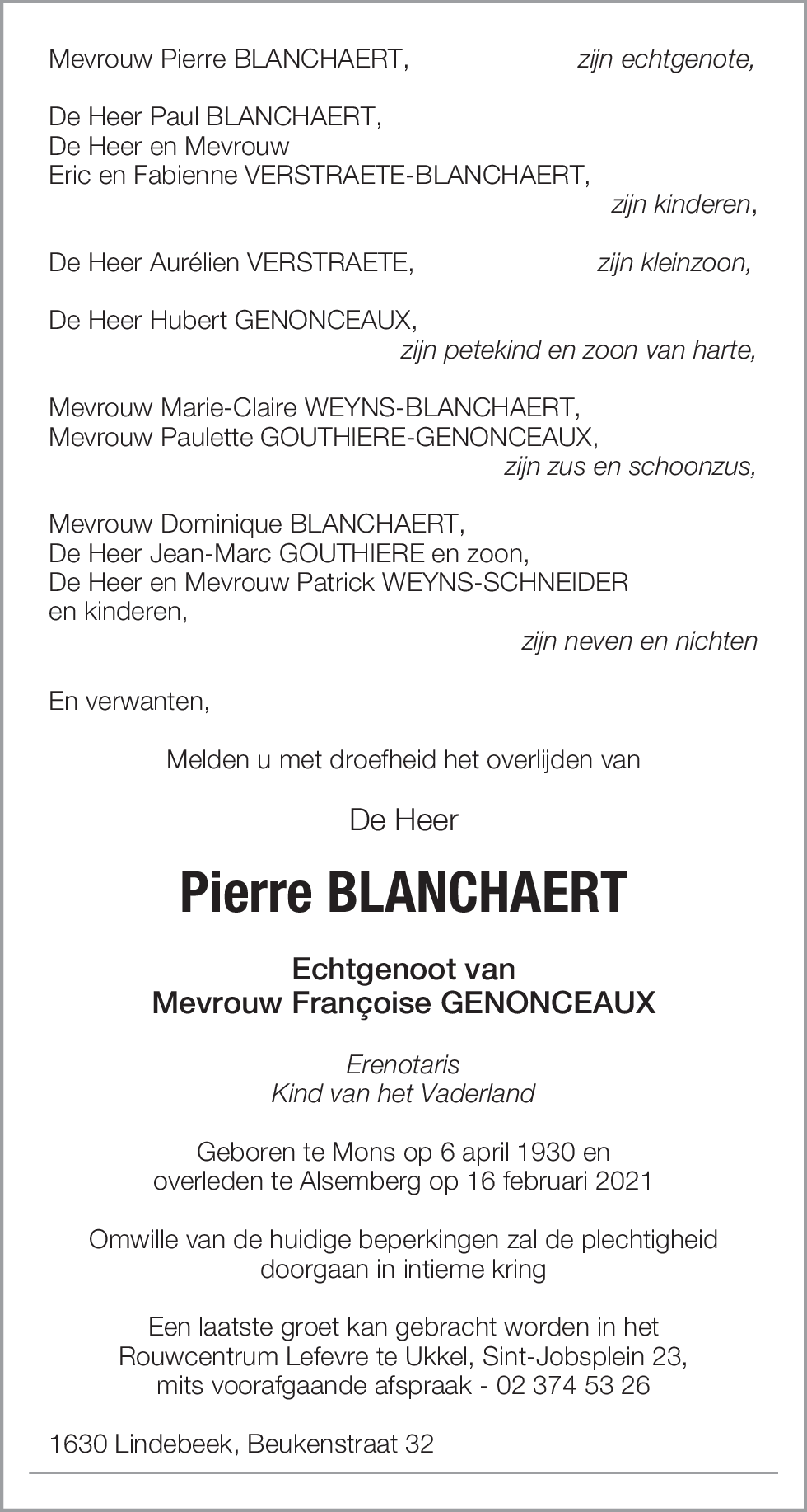 Pierre Blanchaert