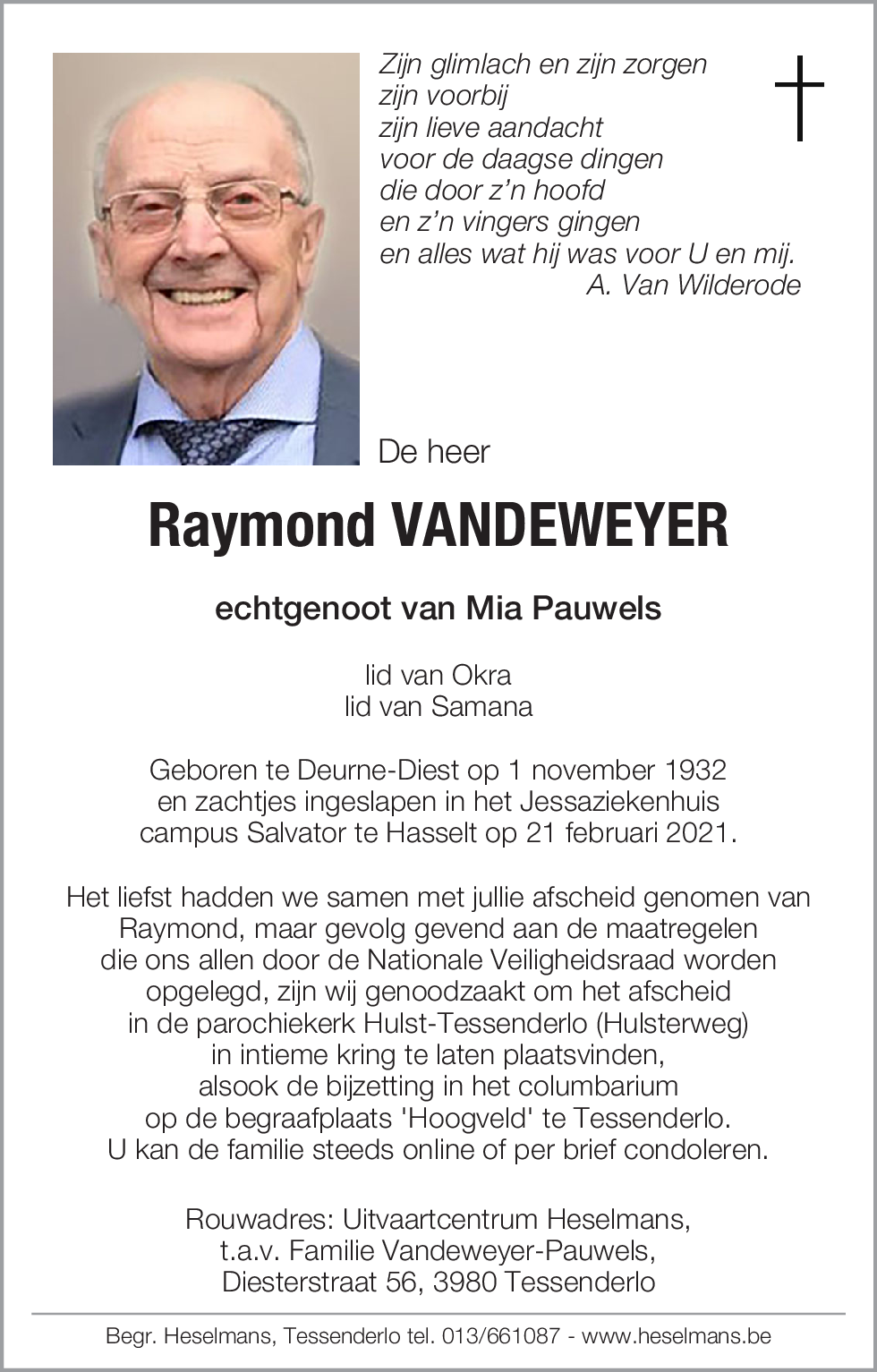 Raymond Vandeweyer