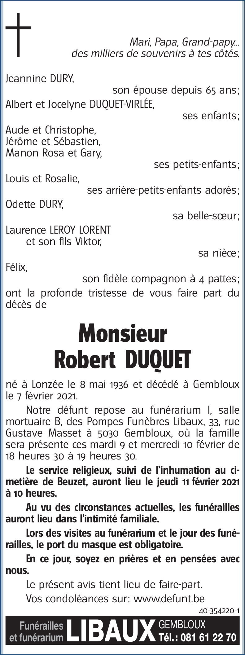 Robert DUQUET