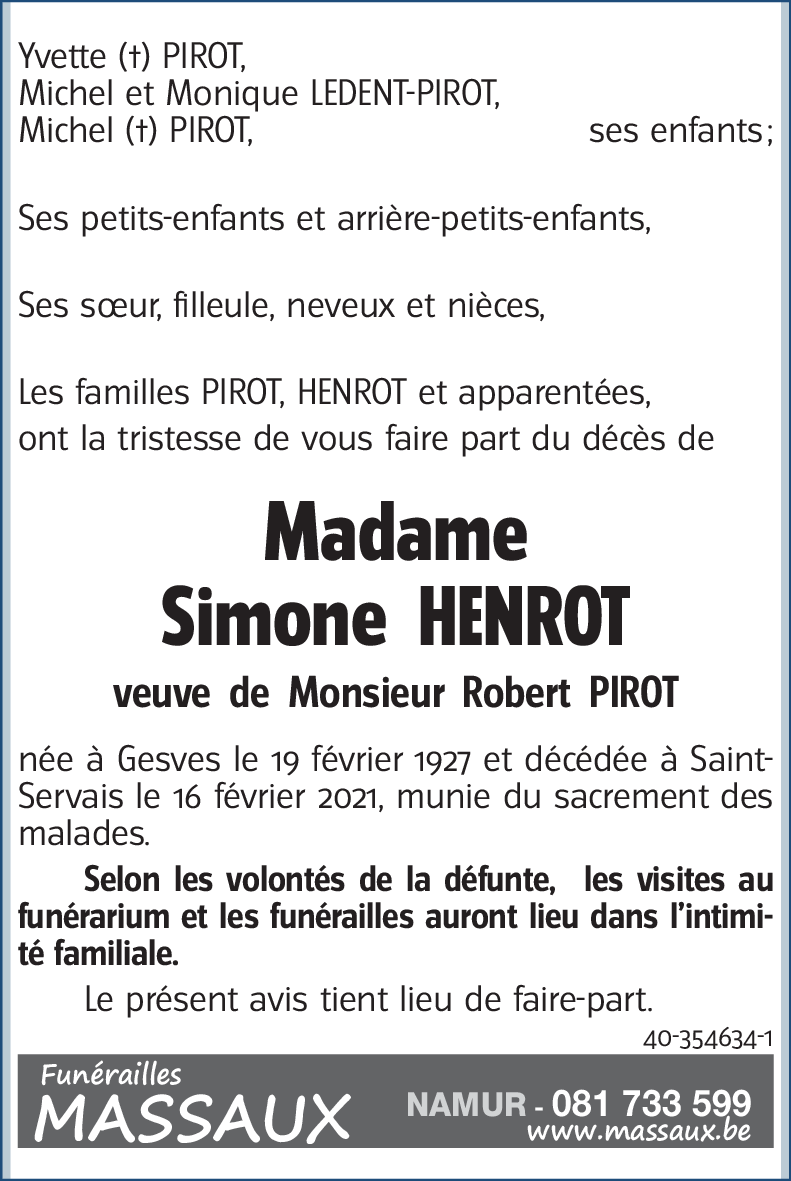 Simone HENROT
