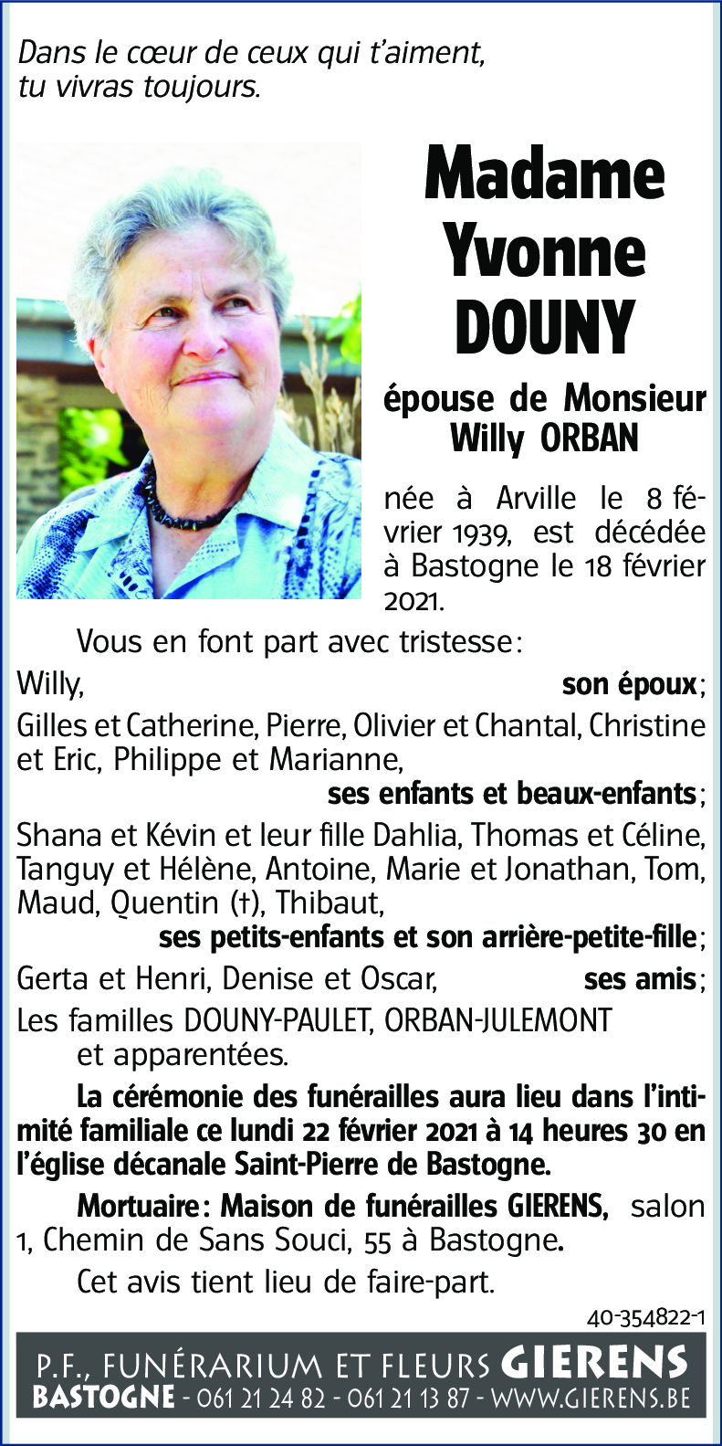 Yvonne DOUNY
