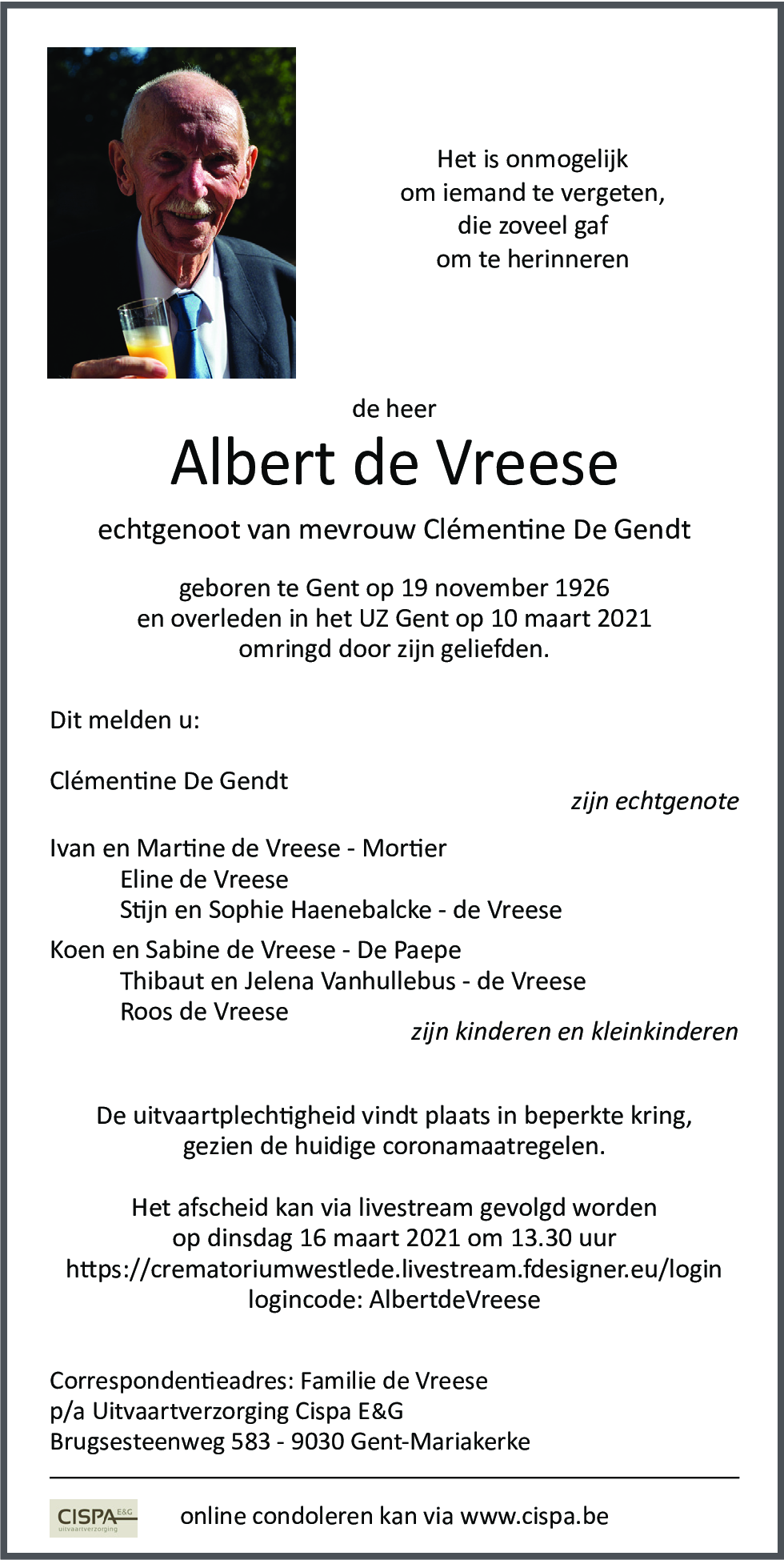 Albert de Vreese