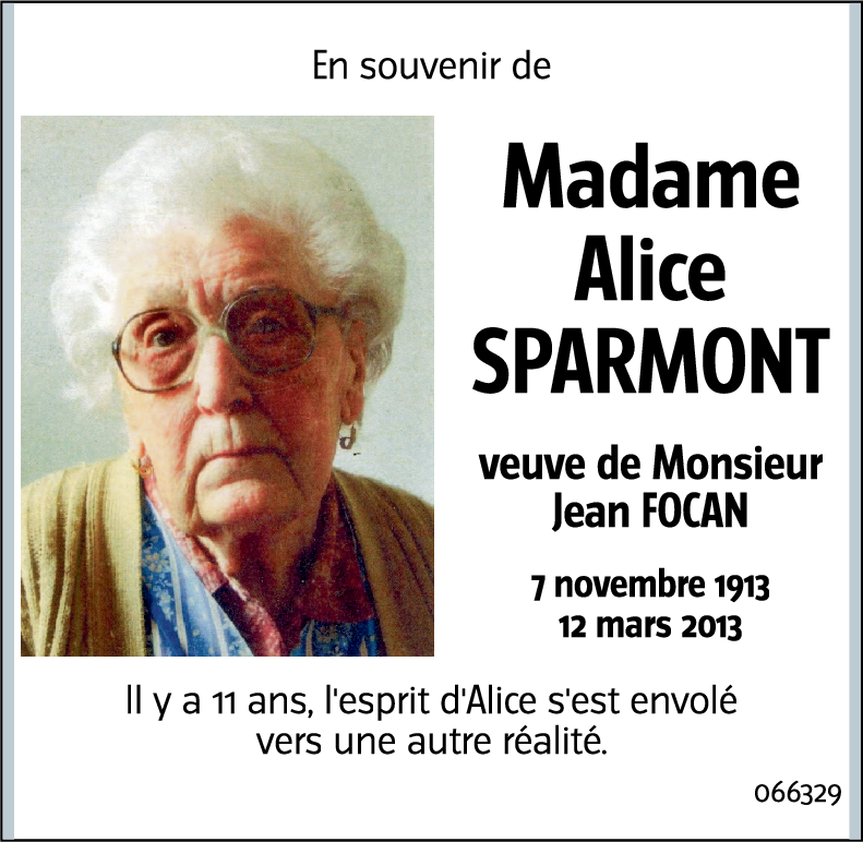 Alice SPARMONT