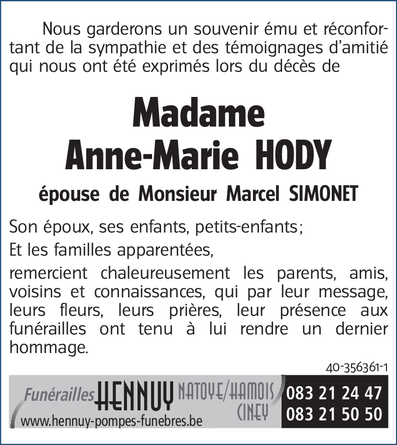 Anne-Marie HODY
